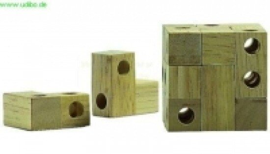 Philos Würfel mit Durchblick - Würfelpuzzle aus Holz