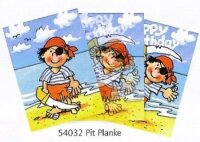 Lutz Mauder Wackelbid Postkarte Pirat Pit Planke
