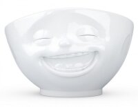 Schale mit Gesicht lachend weiß 500ml Müslischale lustige Tasse Porzellan