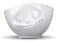 Schale mit Gesicht glücklich weiß 500ml Müslischale Tasse Porzellan