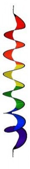 Windspiel Twist Spirale in Regenbogenfarben 125cm lang zum aufhängen