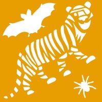 Schablonen Set Dschungeltiere Tiger Taro 4 Stück