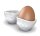 Eierbecher Set 1 mit Gesicht weiß 100ml Porzellan 2 Stück