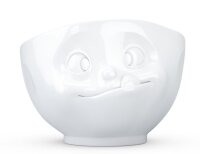 Schale mit Gesicht lecker weiß 500ml Müslischale lustige Tassen Porzellan