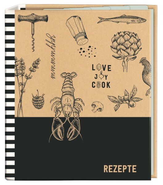 Rezeptordner A5 Küchenwunder Love to cook mit Register