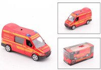 Spielzeugauto Feuerwehr Transporter Metall Licht & Sound