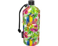 Trinkflasche Emil 0,6l Glasflasche Tropic Papagei
