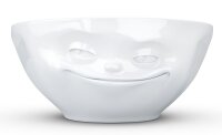 Schale mit Gesicht grinsend weiß 350ml Müslischale Tasse Porzellan