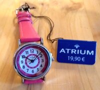 Armbanduhr Kinderuhr Mädchen pink beere Atrium