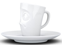 Espresso Tasse Becher mit Gesicht verdutzt lustige Tassen 80ml