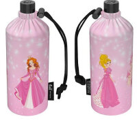 Trinkflasche Emil 0,4l Glasflasche Prinzessin pink