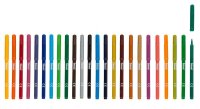 Fasermaler 24 Farben im Set 2mm Filzstifte Idena