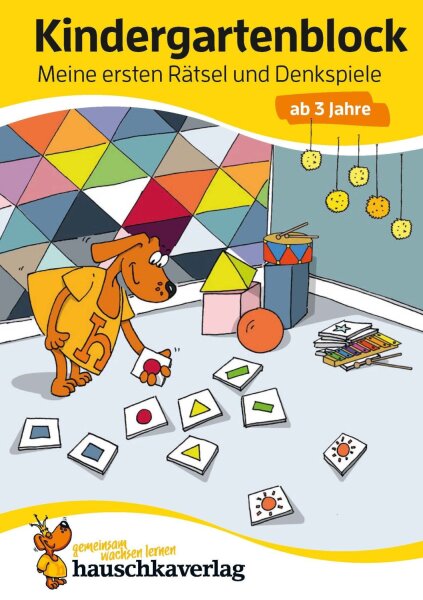 Kindergartenblock Meine ersten Rätsel und Denkspiele ab 3J A5 Block