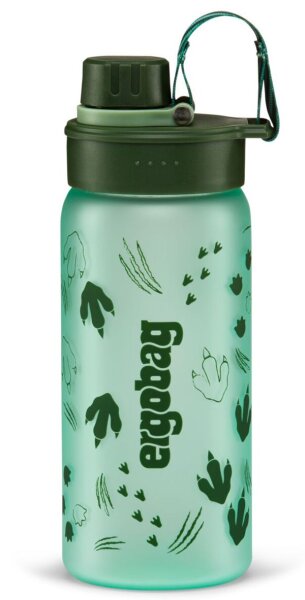 Trinkflasche von ergobag aus Tritan 0,5l Dino grün