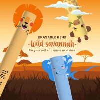 Wild Savannah Radierbarer Gelstifte Set mit 3 Stiften Legami