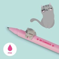 Gelstift mit Tierfigur Katze Lovely Friends Legami rosa Tinte