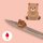 Gelstift mit Tierfigur Katze Lovely Friends Legami rosa Tinte