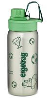 Trinkflasche ergobag Edelstahl Fußball Green 0,5l Isoliert